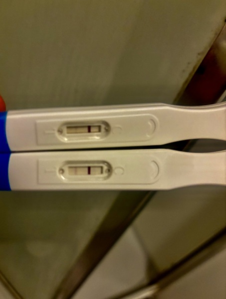 Pregnancy tests that later turn positive after timeframe?