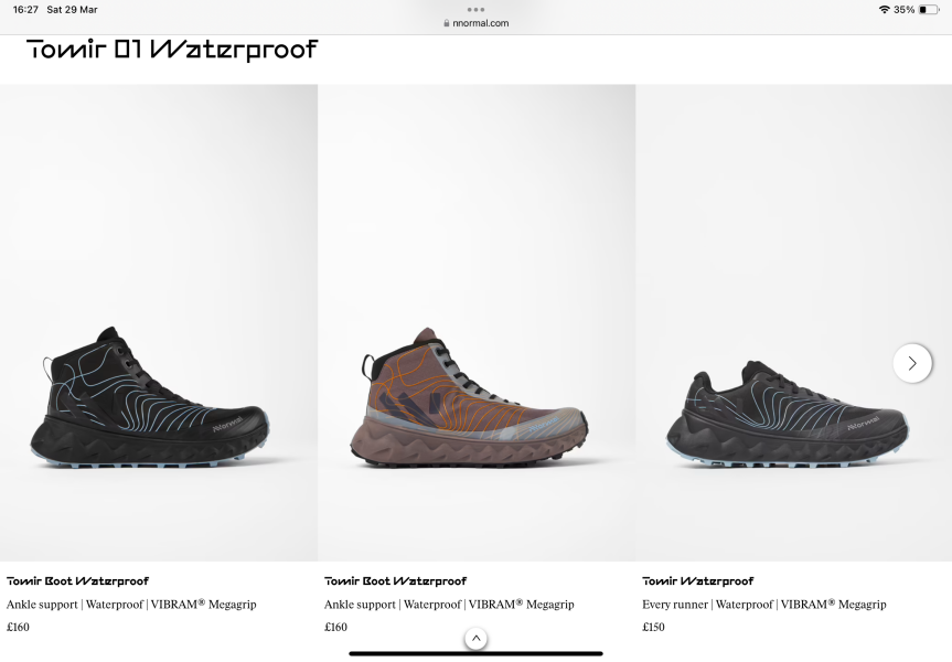 Narrow fit walking shoes