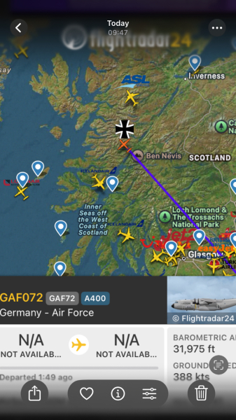Military flights today