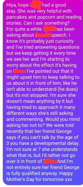 Was I wrong to ask this?
