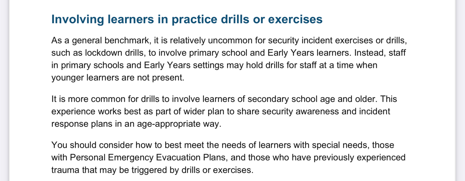 To think it's very depressing that school children need to learn this