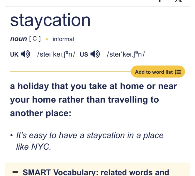 'that £340 is too expensive for a staycation ?