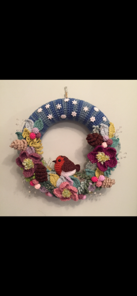 knitted/crafted Christmas wreaths?