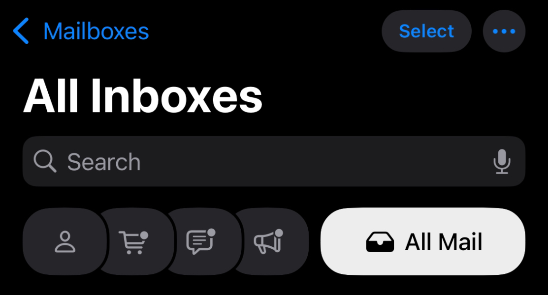 Outlook only showing flagged emails