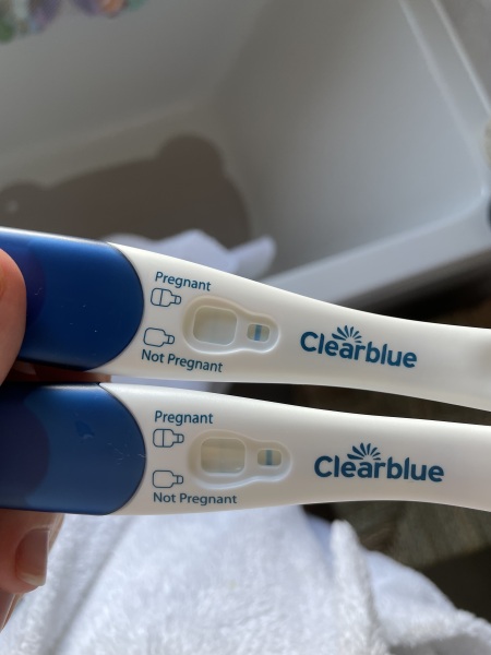 Clear blue early detection faint line but weeks indicator says not pregnant