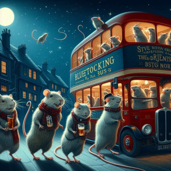 The Bluestocking - where women are women, and small furry animals are gerbils, quokkas,  capybaras, or a red panda called Rosy