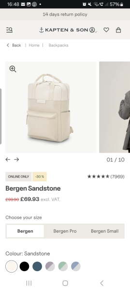 Backpack for airport and trip away