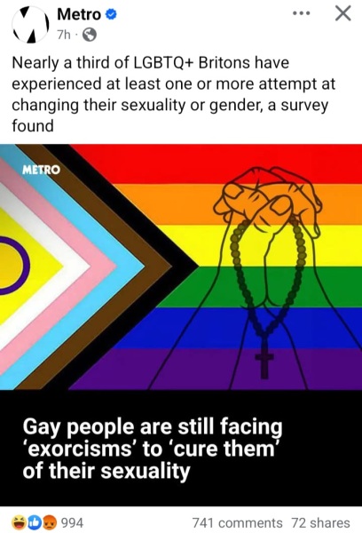 Stonewall resurrecting the 'conversion therapy' bill