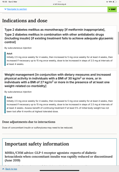 Mounjaro and type 2 - moving up dosage