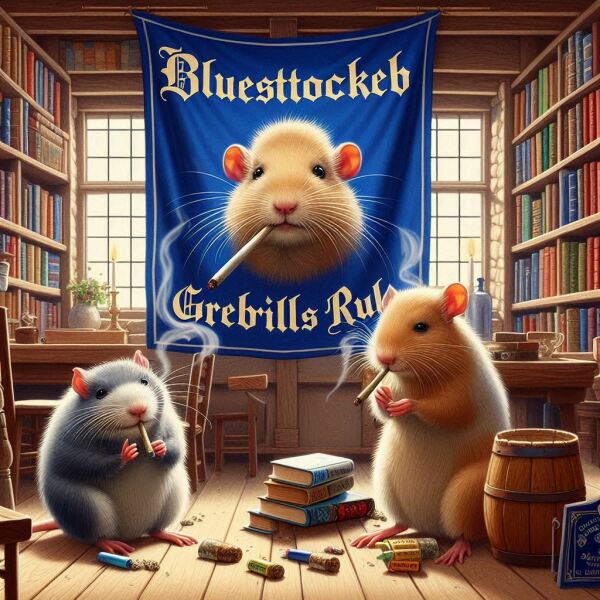 The Bluestocking - where Spring has sprung and the grass is riz.