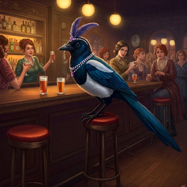 The Bluestocking - where Spring has sprung and the grass is riz.