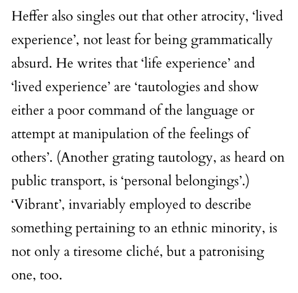 "lived experience"