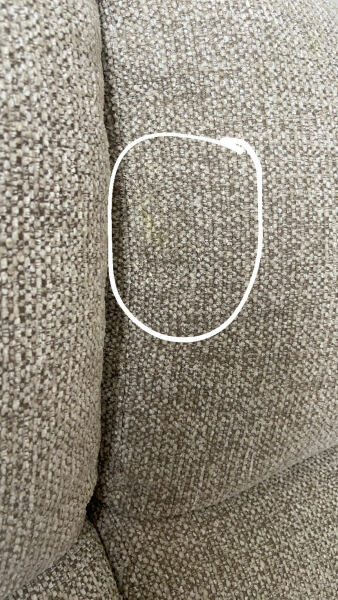 Kids paint all over sofa