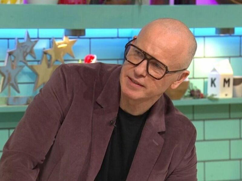 Tim Lovejoy's pink jacket on last week's Sunday Brunch