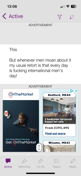 Ad scrolling - can't scroll past