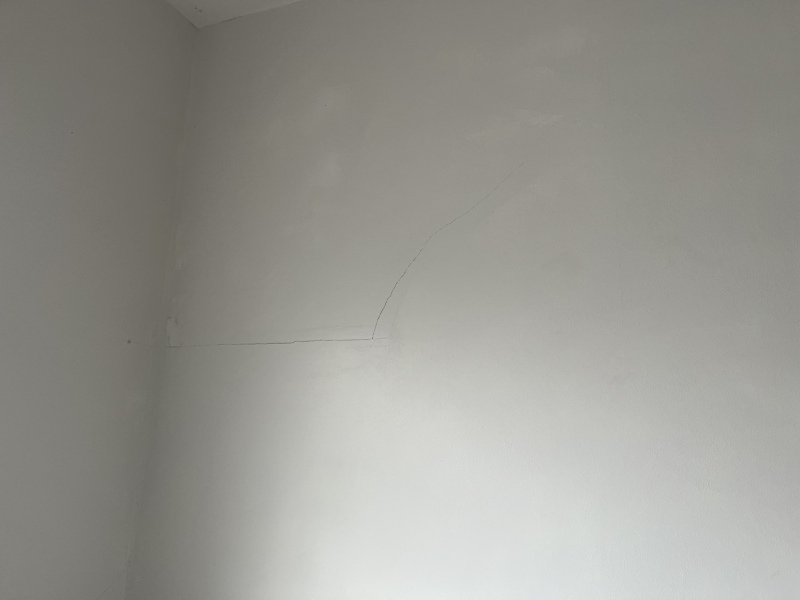 Cracks following extension