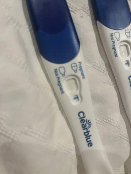 Faint line on clear blue test after several hours  .. anyone got similar before?!