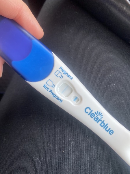 Clear blue test. Evap line or positive