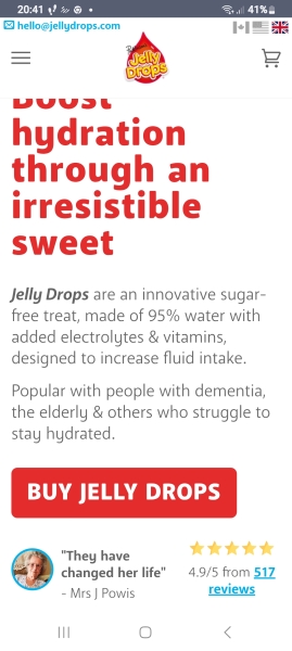 Why do elderly people refuse to drink sufficient fluid?