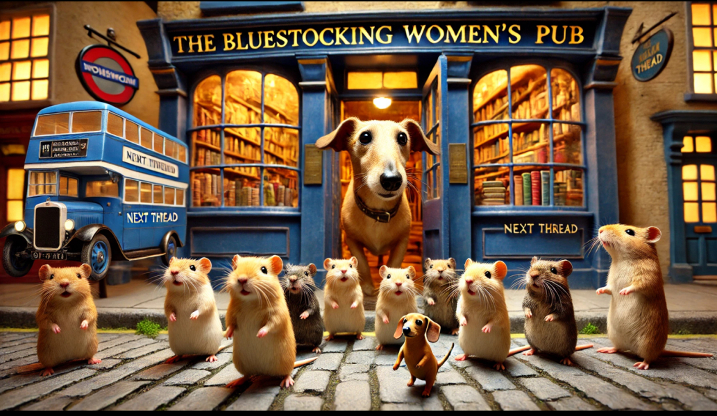 Roll up, Ladies and Gentlecreatures, the Bluestocking has been redecorated