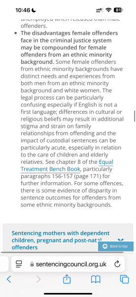 Minority and trans criminals could avoid jail under new rules (Times, 6 March 2025)