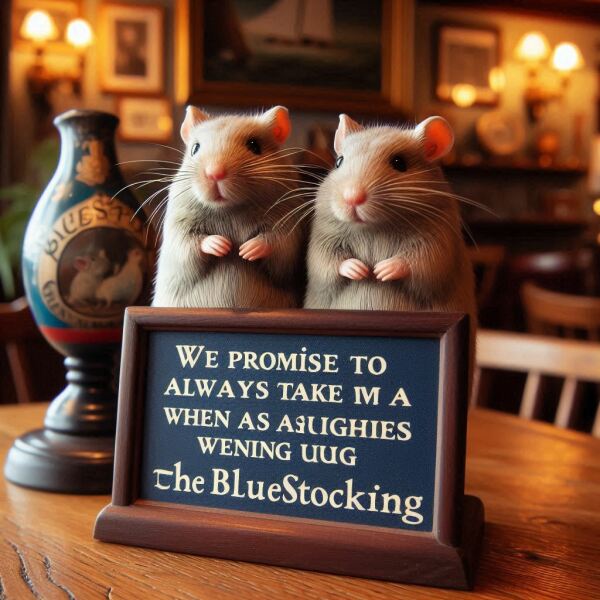 The Bluestocking - where Spring has sprung and the grass is riz.