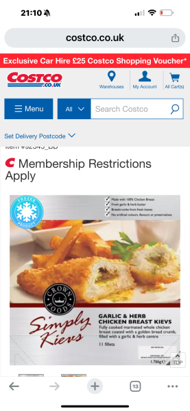Frozen Chicken Kiev's: Are they reconstituted, or Whole (real) chicken breast?