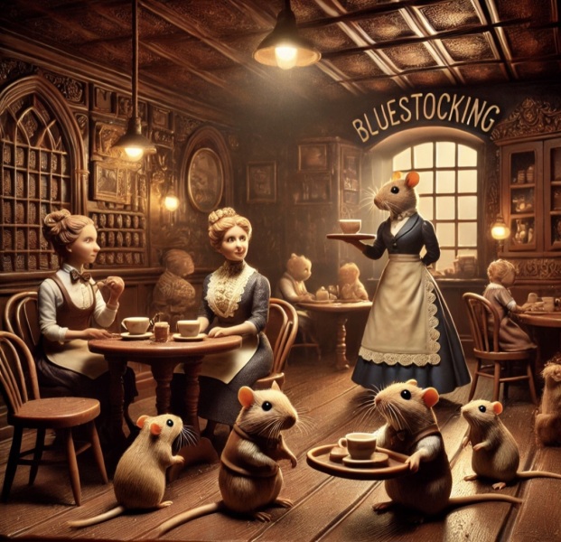 The Bluestocking - where Spring has sprung and the grass is riz.