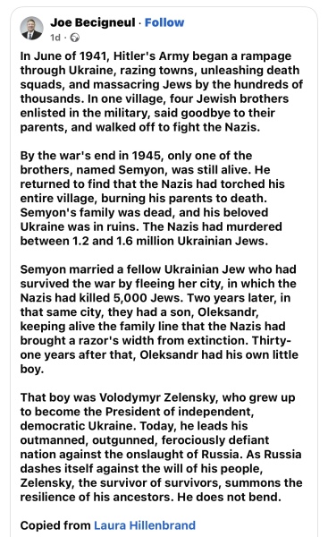 Zelensky - feeling quite sad