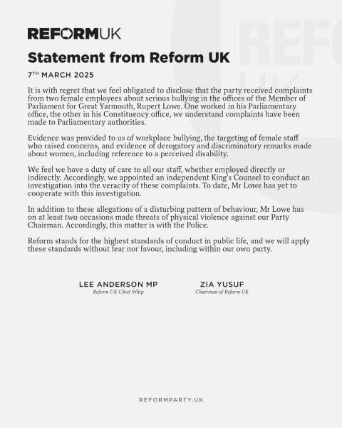 To think this is the beginning of the end for Reform