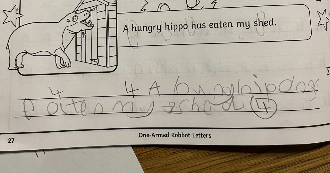 To be a bit concerned re ds2’s handwriting?