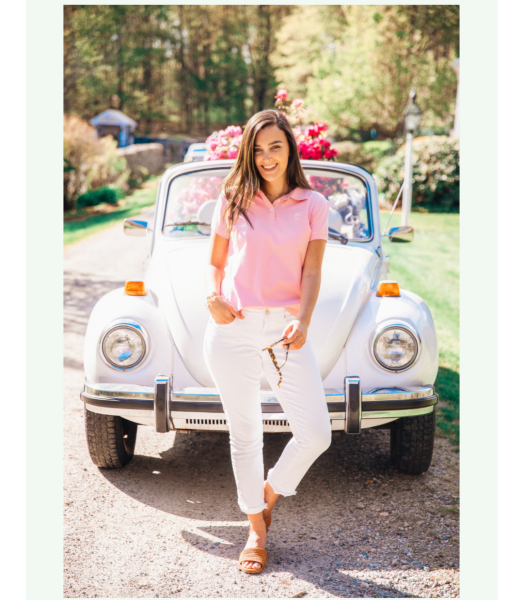 What to wear with a work polo shirt in summer?