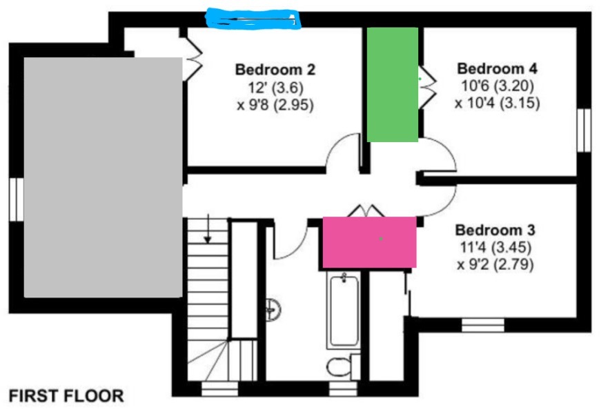 How do we keep this a 4 bed but add an ensuite ...