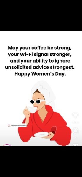 Happy International Women's Day, FWR.