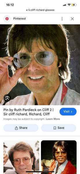 Why are people wearing those ridiculous Cliff Richard glasses?