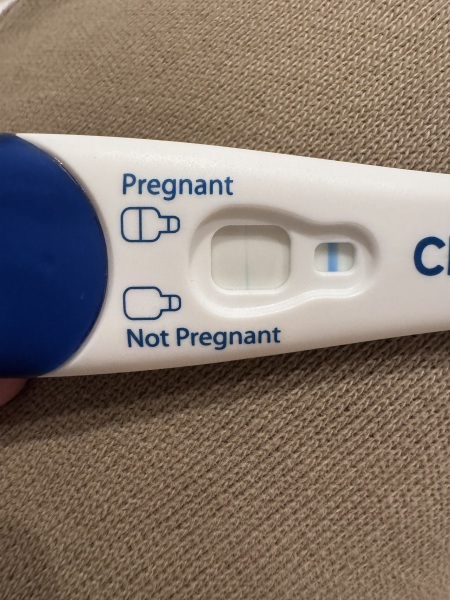 Has anyone got this thin blue line on clear-blue and was pregnant?