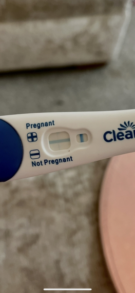 Clearblue positive or evaporation?