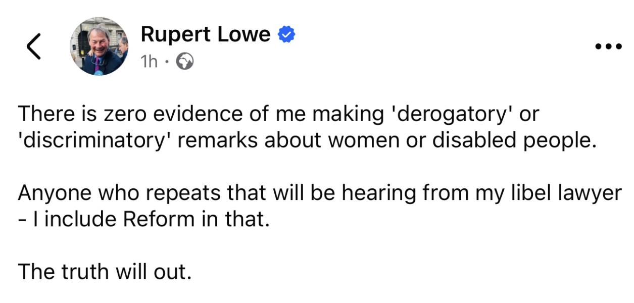 To think this is the beginning of the end for Reform