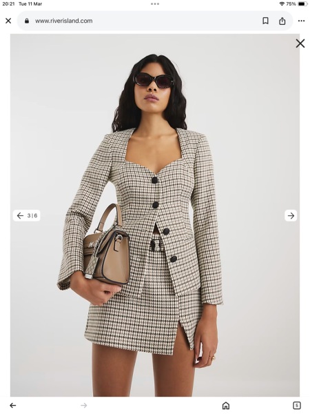 River island blazer top- how to style