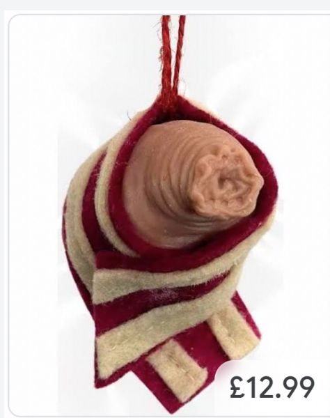 A cock wrapped in bacon?