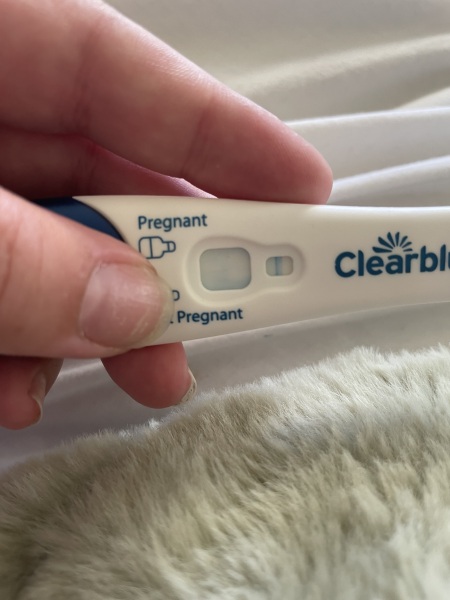 Pregnancy symptoms and test results