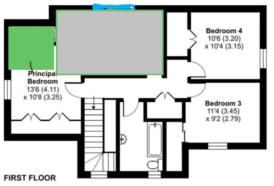 How do we keep this a 4 bed but add an ensuite ...