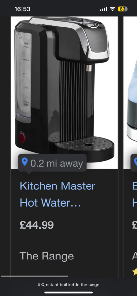 Instant hot water dispenser for baby formula