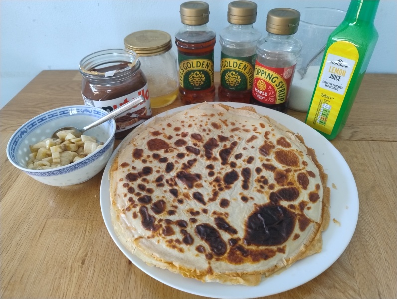 When do you eat your pancakes on pancake day?