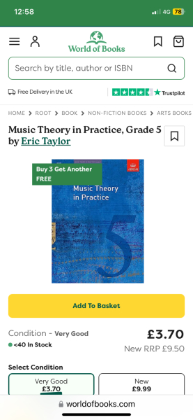 Abrsm Singing - Theory exams query