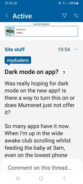 Dark mode on app?