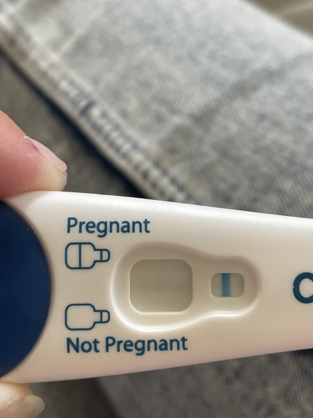 Pregnancy symptoms and test results