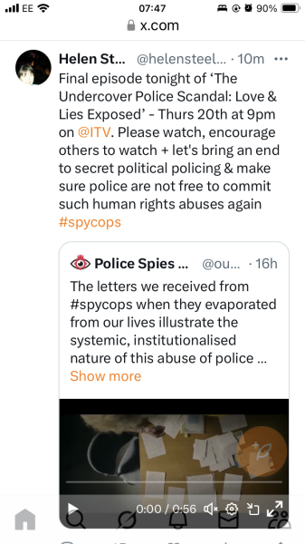 New Documentary: The Undercover Police Scandal: Love and Lies Exposed