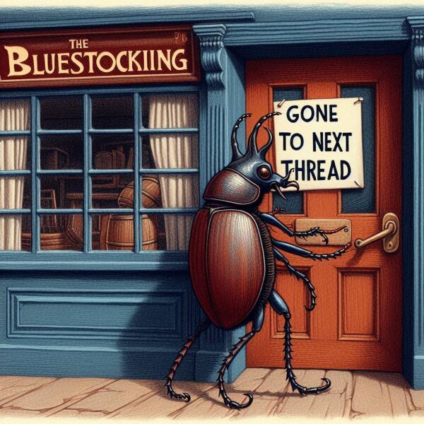 Roll up, Ladies and Gentlecreatures, the Bluestocking has been redecorated