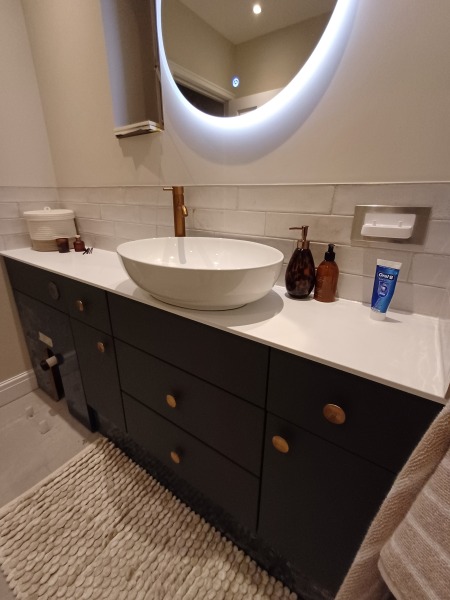 To ask you to show me your bathrooms?